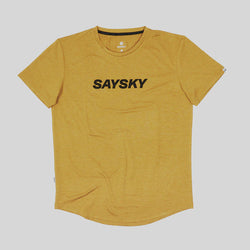 Saysky Men's Logo Pace T-Shirt Dark Yellow / S