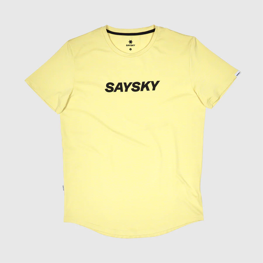 Saysky Men's Logo Pace T-Shirt Light Yellow / S