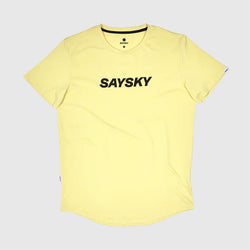 Saysky Men's Logo Pace T-Shirt Light Yellow / S