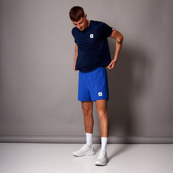 SaySky Men's Pace Shorts 5 Inch Blue / Medium