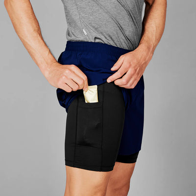 SaySky Mens 5" Pace 2in1 Shorts