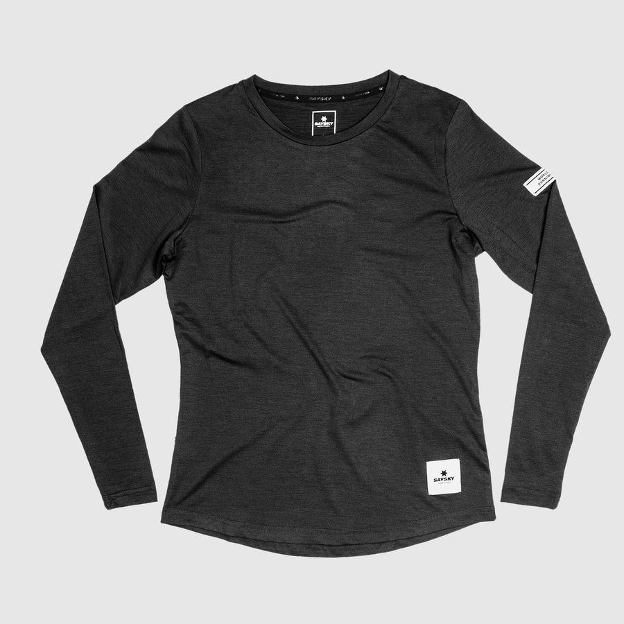 Saysky Women's Clean Pace Long Sleeve Black Melange / S