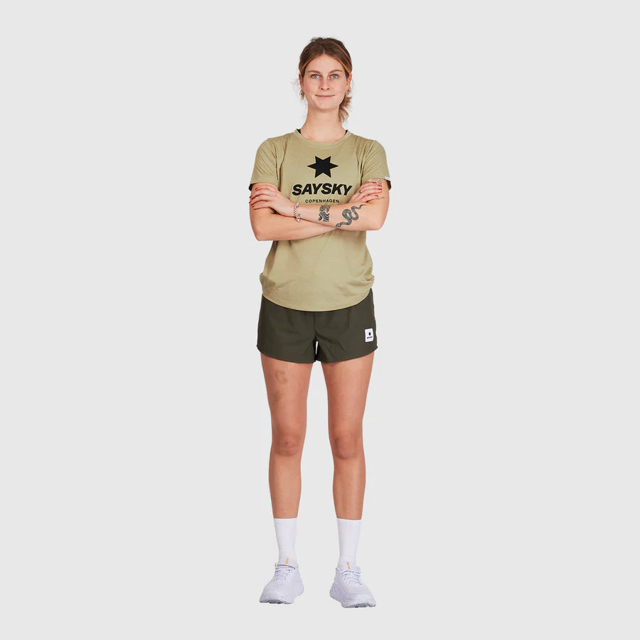 Saysky Women's Logo Combat T-shirt Beige / S