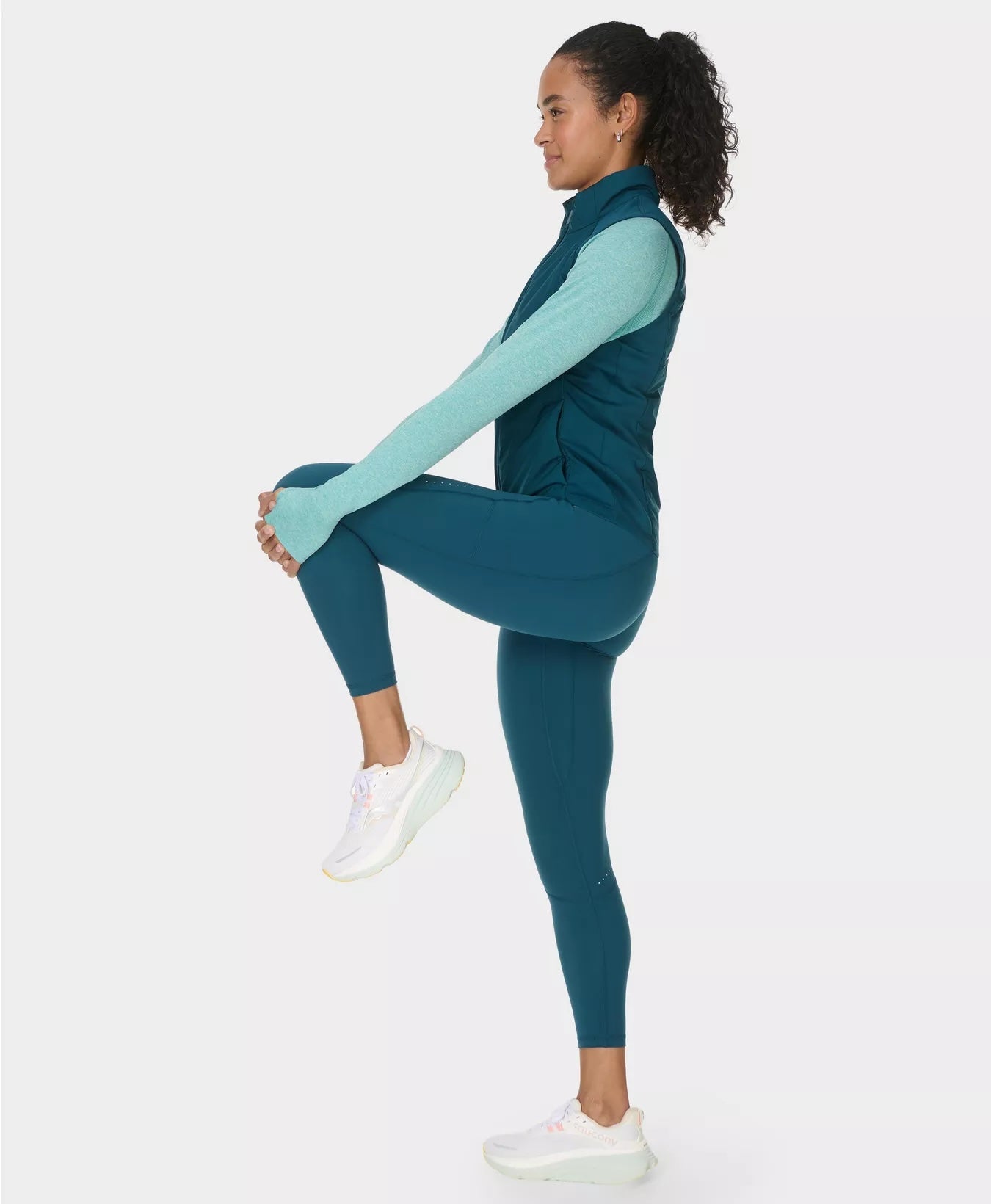 Sweaty Betty Runners High 7/8 Leggings XS / Deep Green