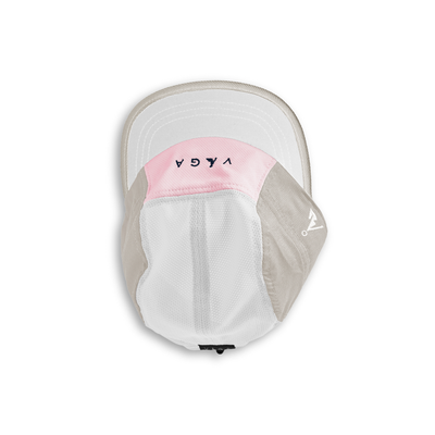 VAGA Club Cap Running Hat Sand/White/Pastel Pink