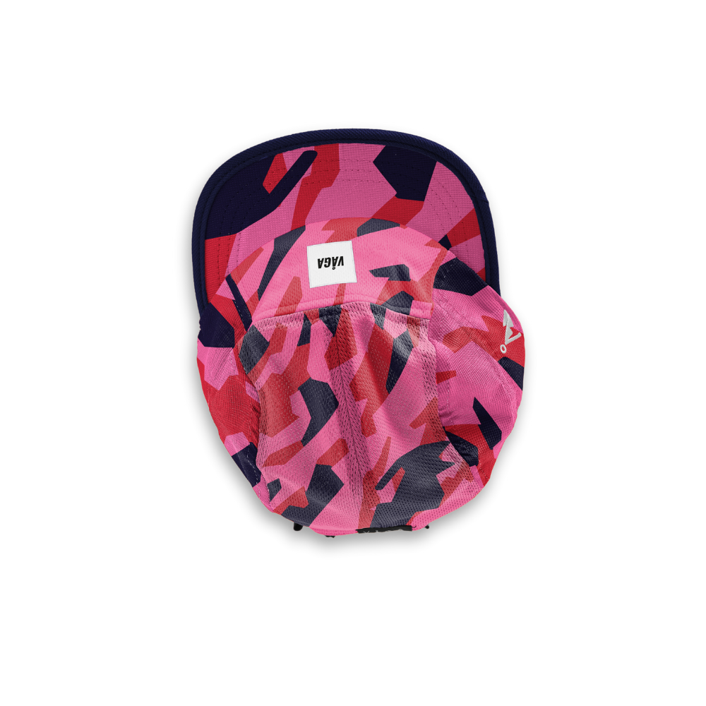 VAGA Limited Print Club Cap Flame Red/Poster Pink/Navy