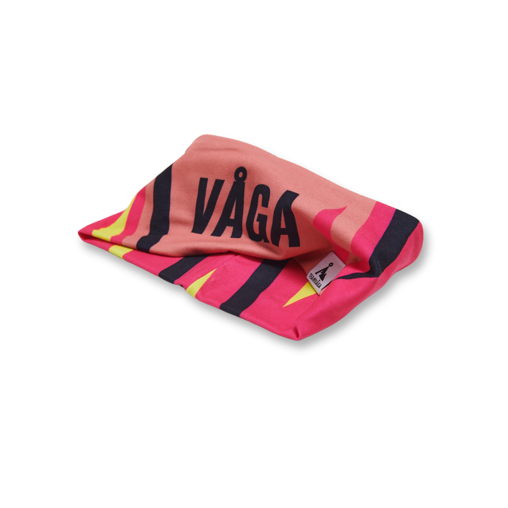 Vaga Running Headband Peach/Poster Pink/Navy blue/Neon yellow