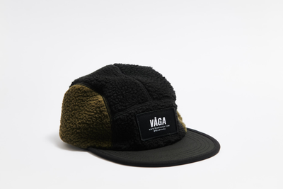 Vaga Teddy Fleece Cap Black/Utility Green