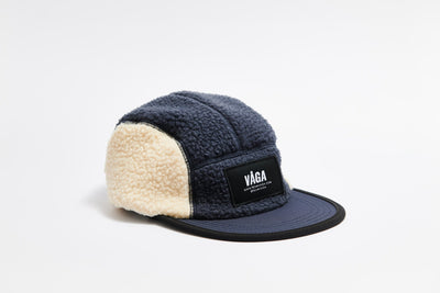 Vaga Teddy Fleece Cap Navy/Off-White