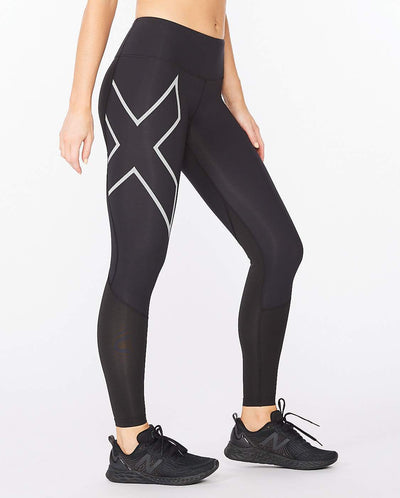 2XU Womens Aero Vent Mid-Rise Compression Tights