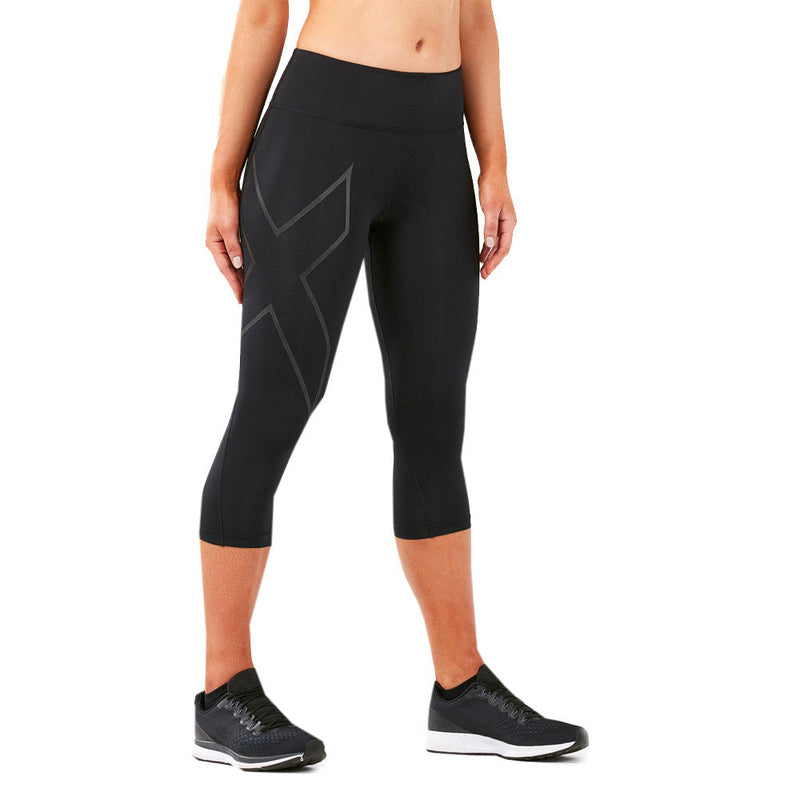 adidas Own The Run Womens 3/4 Capri Running Tights - Grey – Start