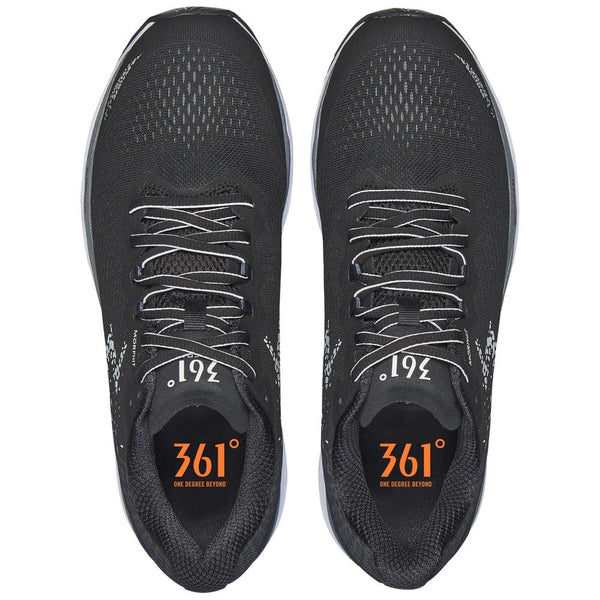 361 Mens Meraki 3 Running Shoe (Wide) Black/Ebony / 12