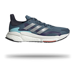 Adidas Mens Solar Boost 3 Running Shoe Orbit Indigo/Silver Metallic/Sonic Ink / 7