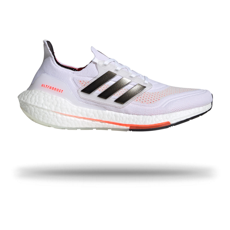 Adidas Men's Ultra Boost 21 Tokyo Running Shoe | White Cloud White/Core Black/Solar Red / 7.5