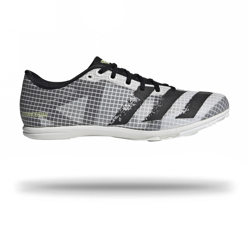 adidas Womens Distancestar Running Spike White / 4.5