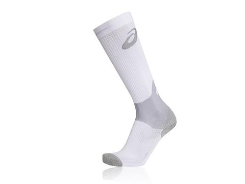 Asics Mens Compression Sock White / Small
