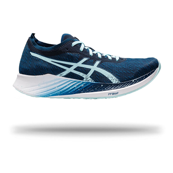 Asics Women Magic Speed Running Shoe Blue/Blue / 4.5