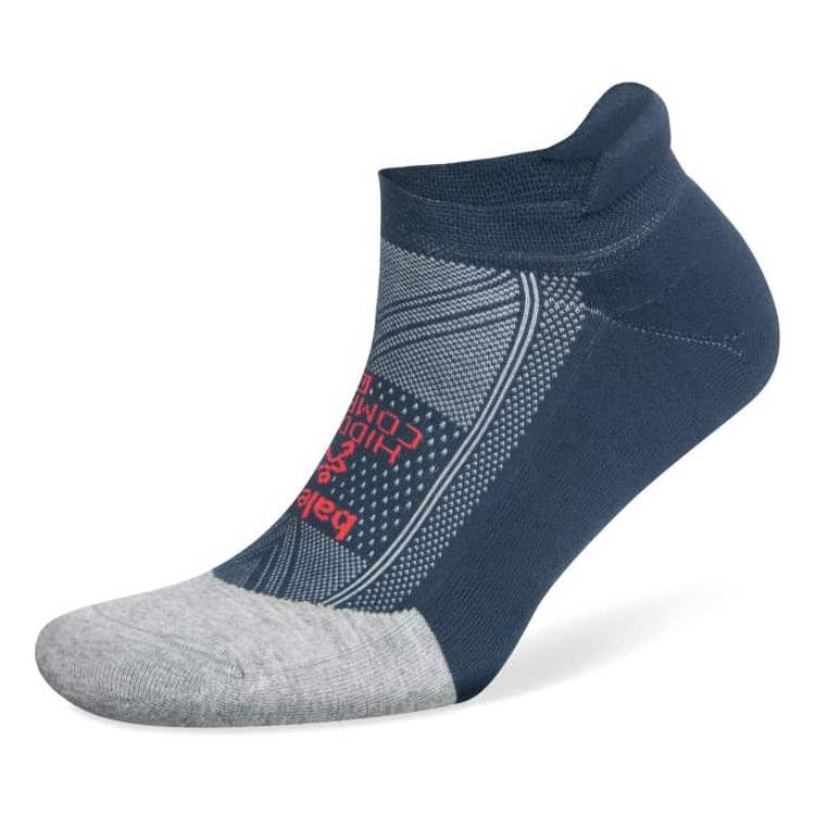 Balega Unisex Hidden Comfort Running Sock Mid Grey|Blue / XL