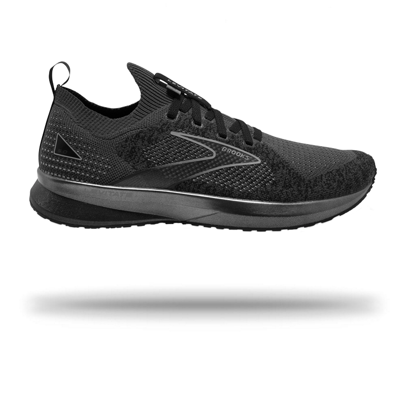 Brooks Mens Levitate StealthFit 5 Black | Ebony | Grey / 8