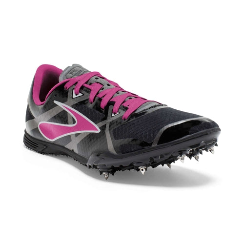 Brooks PR Middle Distance 3 Running Spike 4 / Black/Pinkglow/Anthracite