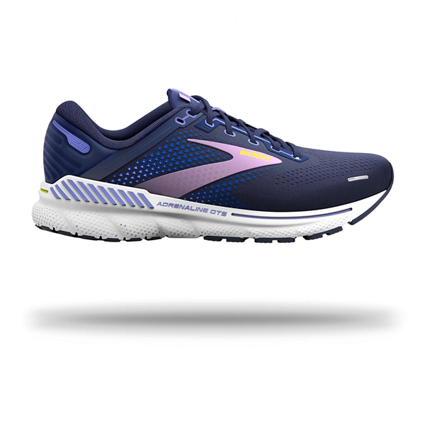 Brooks Women's Adrenaline GTS 22 Running Shoe Peacoat/Blue Iris/Rhapsody / 5
