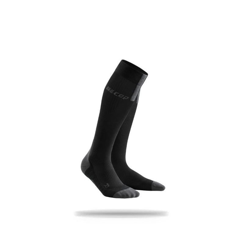 CEP Womens Run Compression Socks 3.0 Black/Darkgrey / II