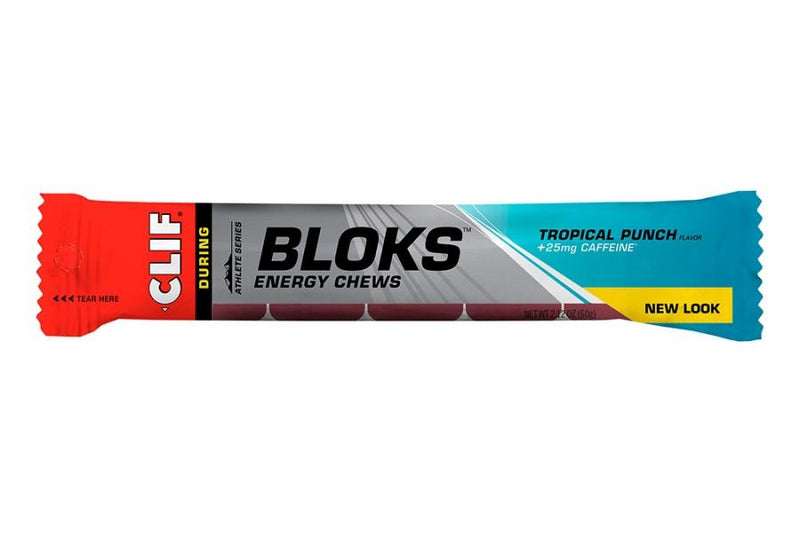 Clif Bloks Energy Chews Tropical Punch With Caffeine