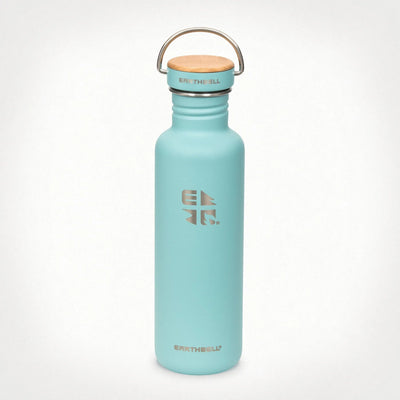 Earthwell Woodie 27 oz Water Bottle Aqua Blue