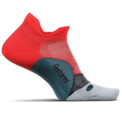 Feetures Elite Light Cushion No Show Tab Racing Red / Large