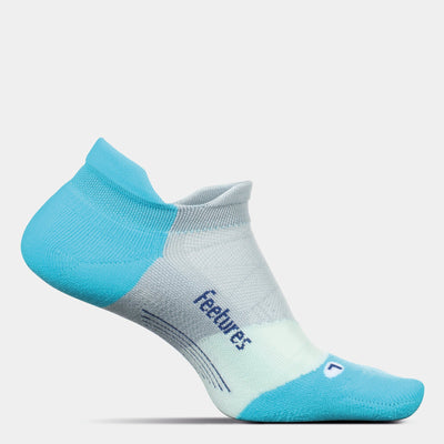 Feetures Elite Ultra Light No Show Tab A.I. Aqua / Small