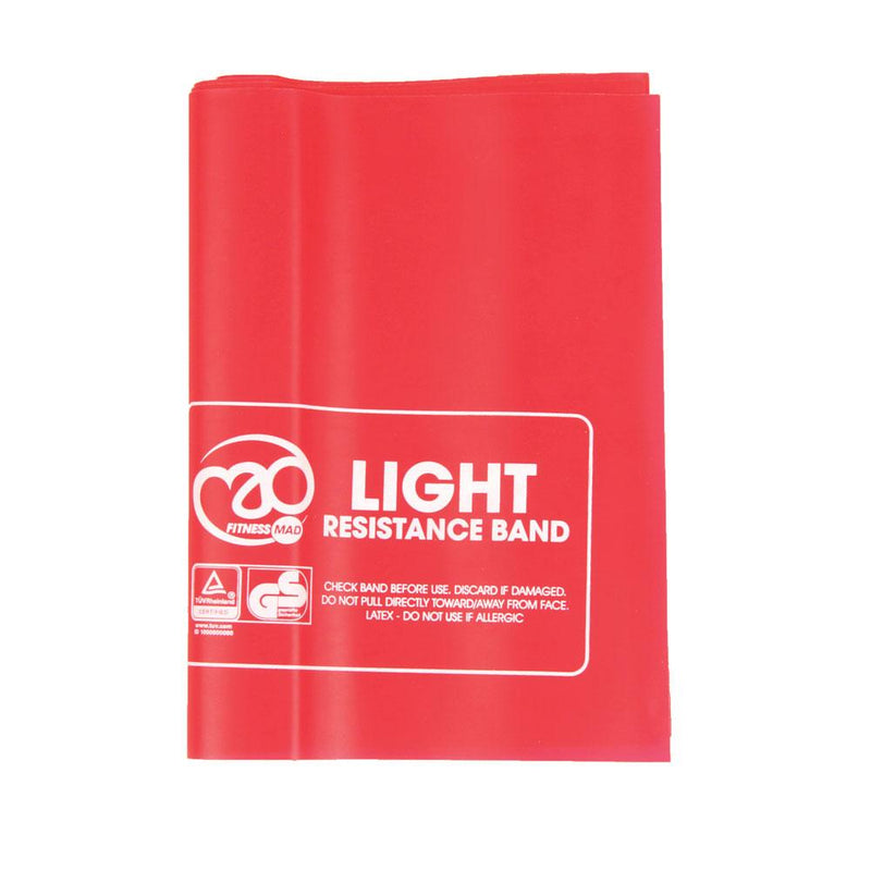 Fitness Mad Resistance Band 1.5m x 15cm & guide Light Resistance