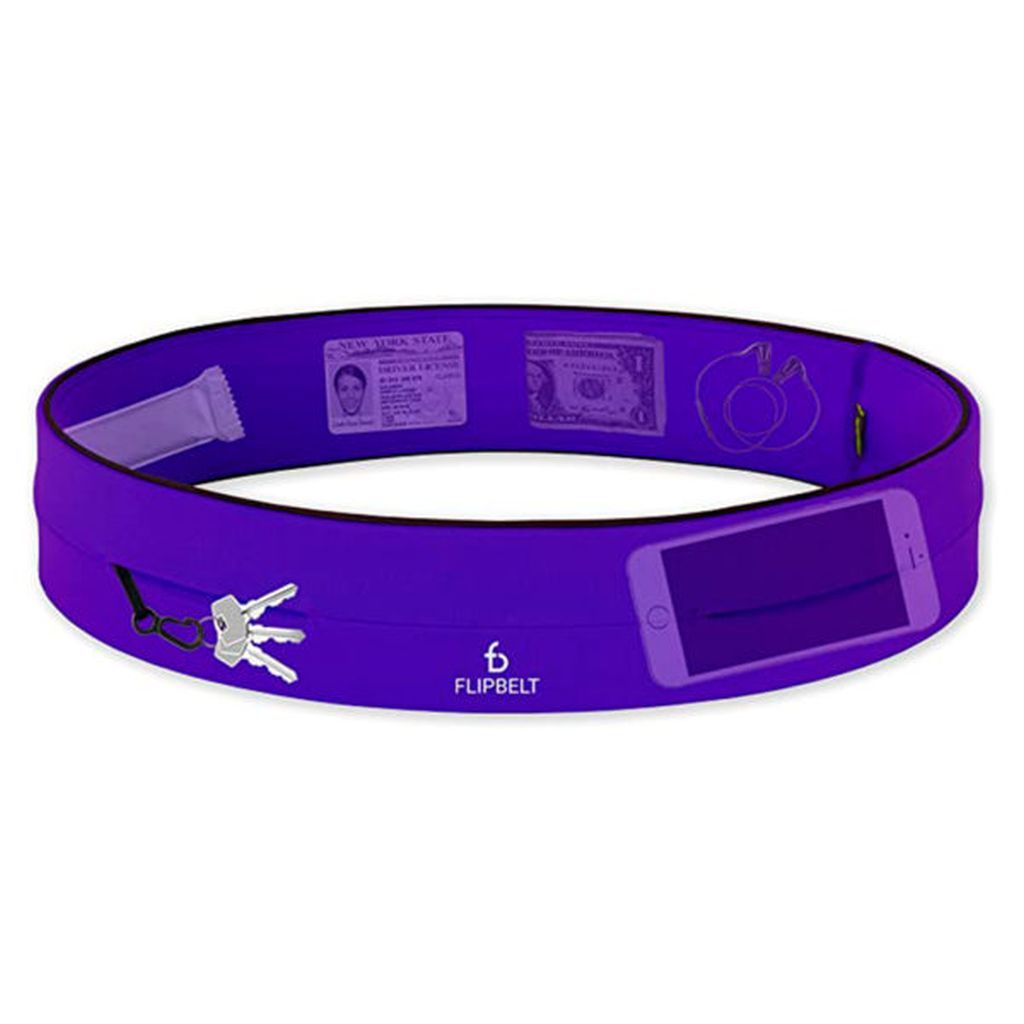 FlipBelt Classic Hydration Belt Violet / Medium