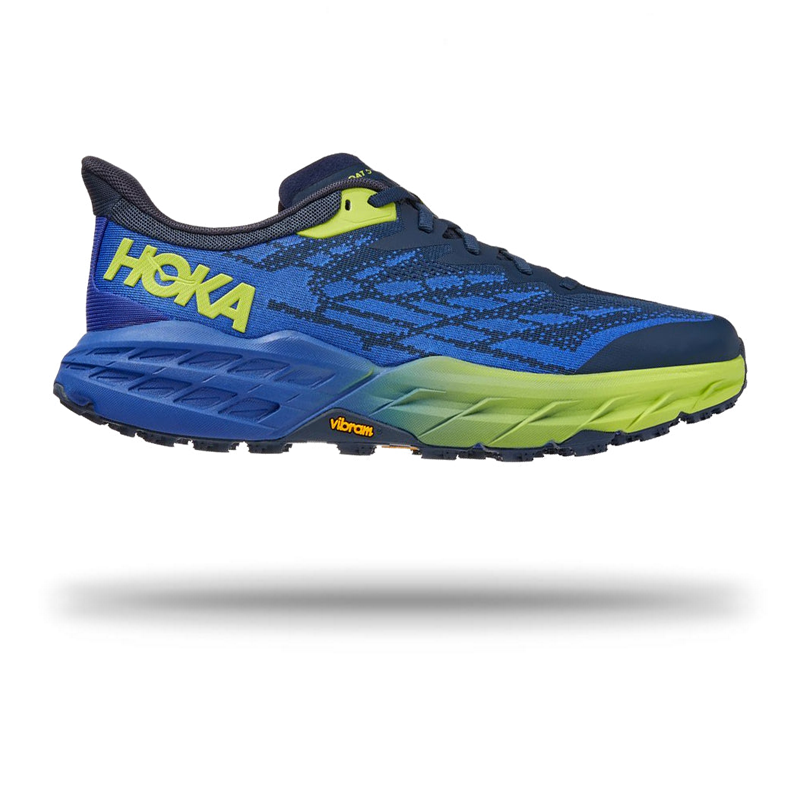 Hoka Mens Speedgoat 5 Trail Running Shoe Outer Space/Blue / 7.5
