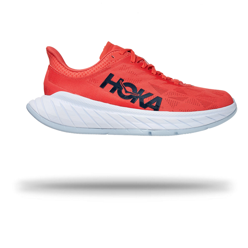 Hoka Women's Carbon X 2 Running Shoe Hot Coral | Black Iris / 5