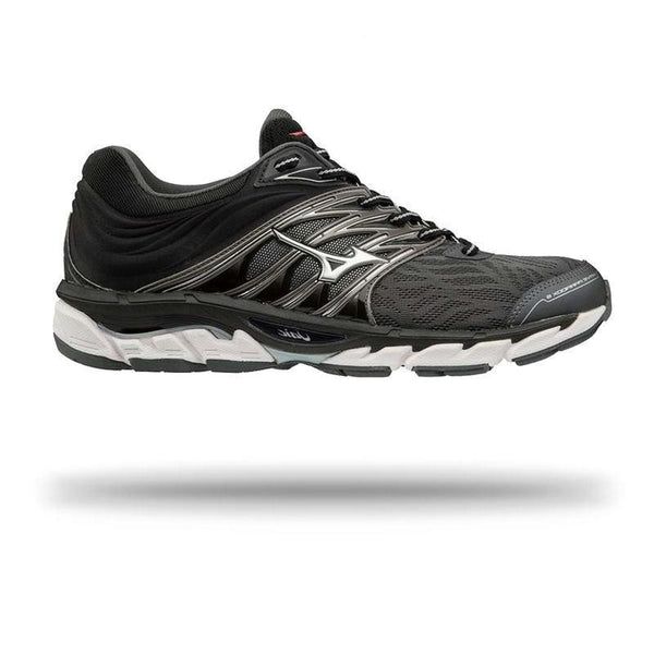 Mizuno Mens Wave Paradox 5 Running Shoe 9 / Dark Shadow|Silver|Red