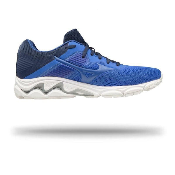 Mizuno Womens Wave Inspire 16 Running Shoe Dazzling Blue|Medieval Blue / 4
