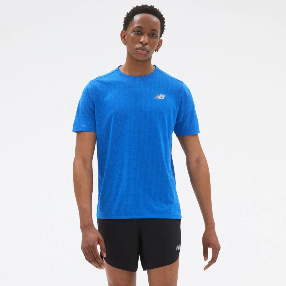 New Balance Running Accelerate T-Shirt In Olive-Green for Men