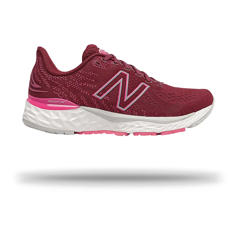 New Balance Womens 880 V11 Running Shoe Garnet/pink Glo / 5.5