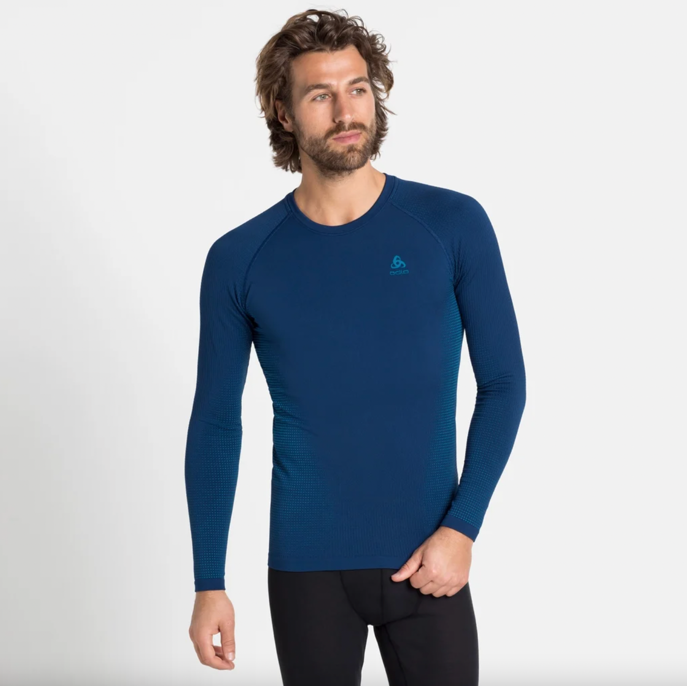 Odlo Mens Performance Warm Crew Top