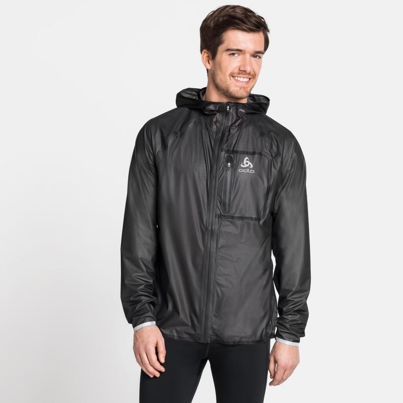 Odlo Mens Zeroweight Dual Dry Waterproof Hooded Running Jacket