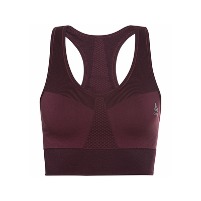 Odlo Womans Seamless Sports Bra Medium Support Winetasting / XS