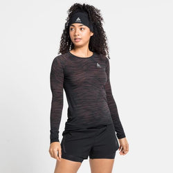 Odlo Womens Blackcomb Ceramicool Long-Sleeve Running T-Shirt Black / XS