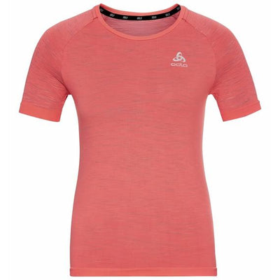 Odlo Womens Blackcomb Ceramicool S/S Running Top Siesta / XS