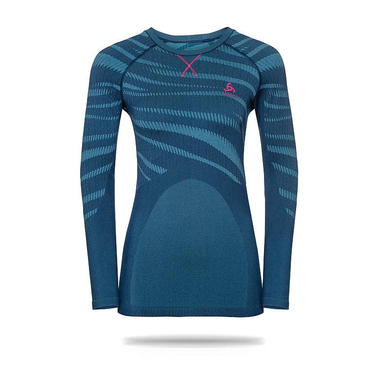 Odlo Womens Performance Long Sleeve XL / Blue