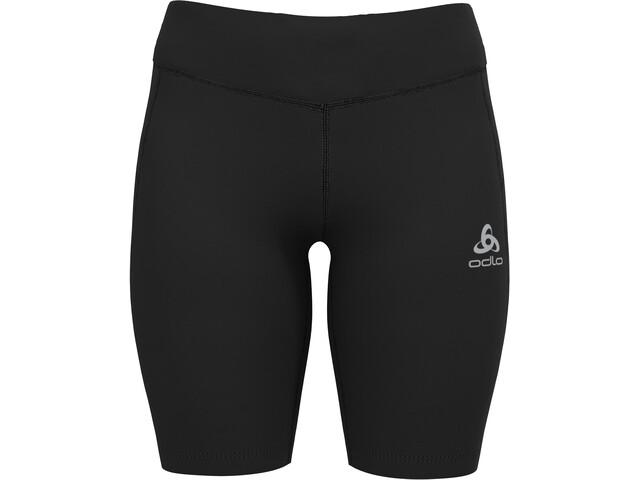 Odlo Womens Tight Running Shorts Black / XS