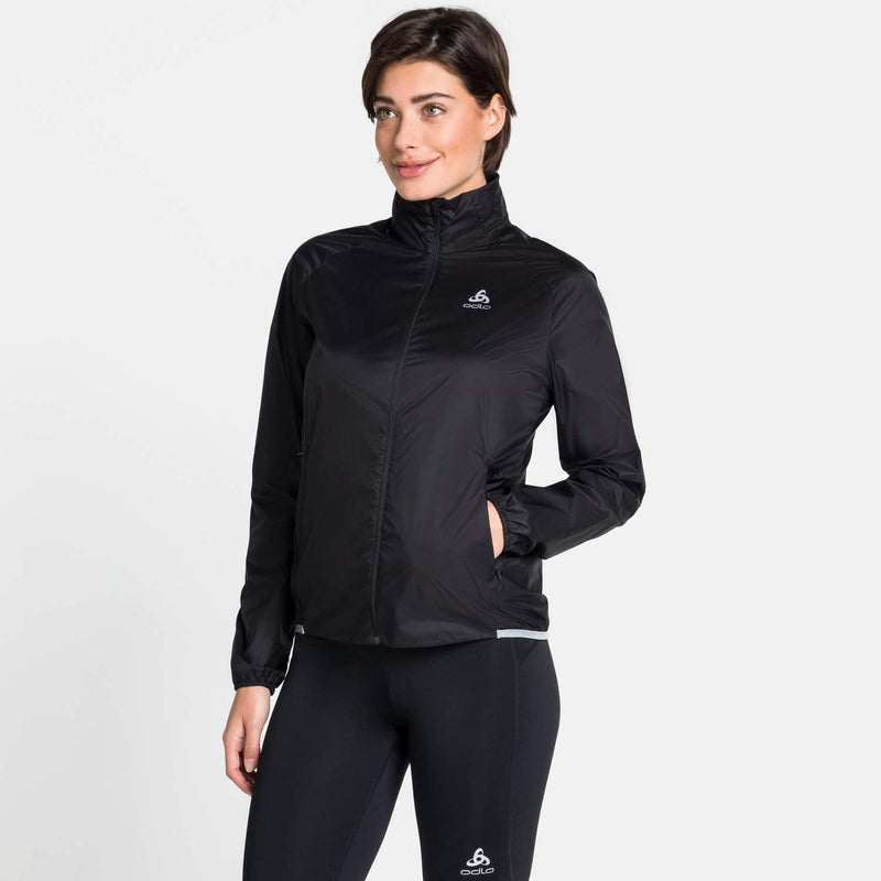 Odlo Womens Zeroweight  Dual Dry Water Resistant Running Jacket