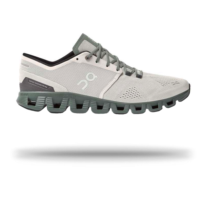 New Men's ON CLOUD X Running Shoes Aloe/White Cloudtec r1
