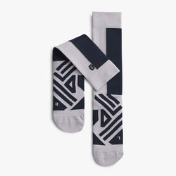 On Mens High Sock S / Navy/Lilac