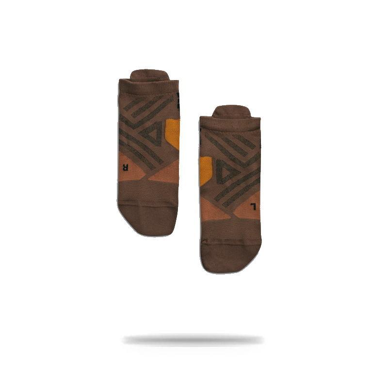 On Mens Low Sock Cocoa|Black / M