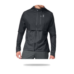 On Mens Weather Jacket Black|Shadow / S
